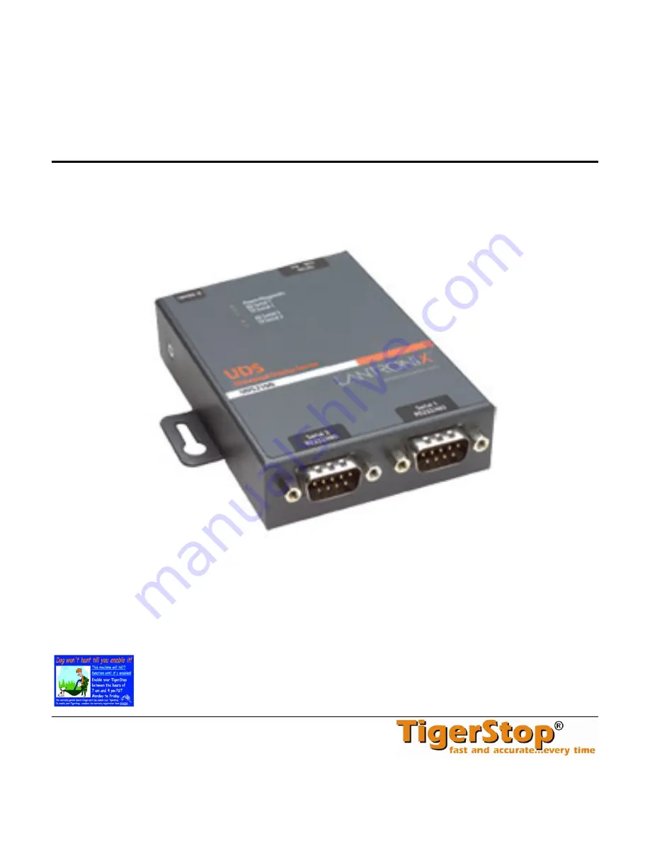 TigerStop ESC 4.1 Installation & User Manual Download Page 1