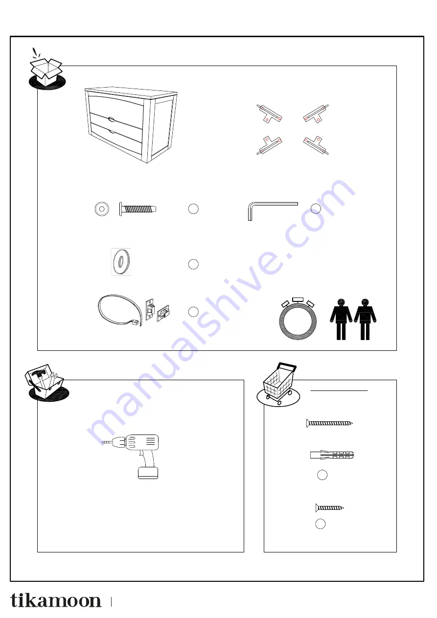 tikamoon Bonnie CHE0006 Assembly, Use, Maintenance Manual Download Page 2