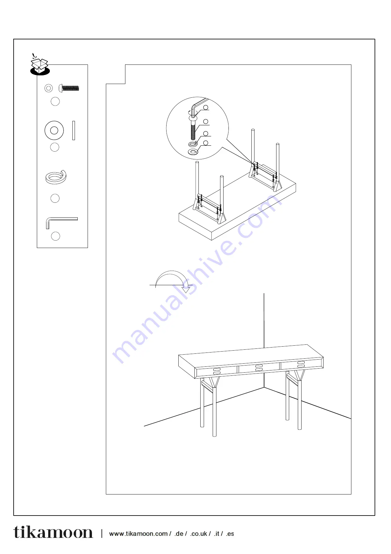 tikamoon CON0051 Assembly, Use, Maintenance Manual Download Page 3