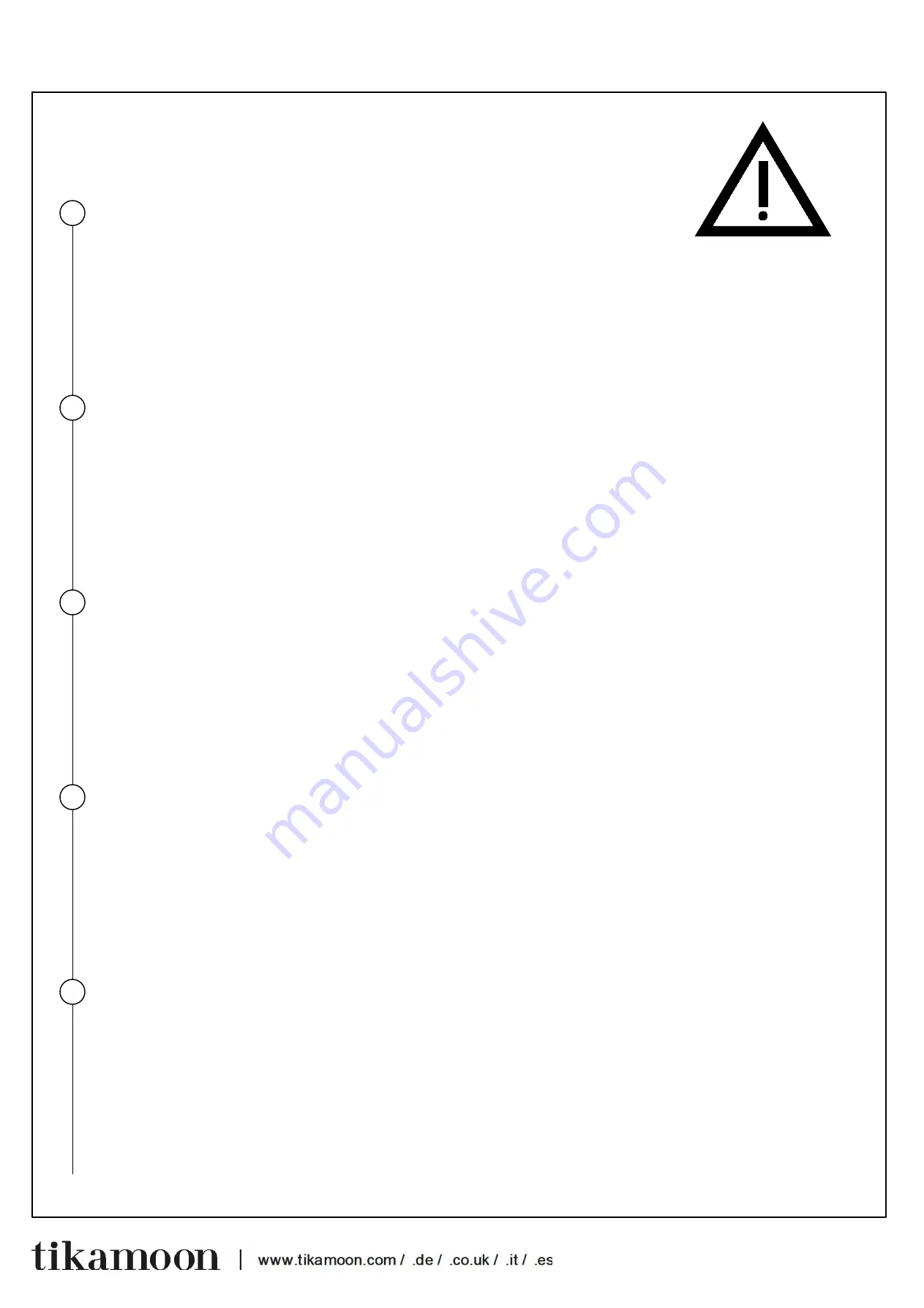 tikamoon CON0051 Assembly, Use, Maintenance Manual Download Page 5