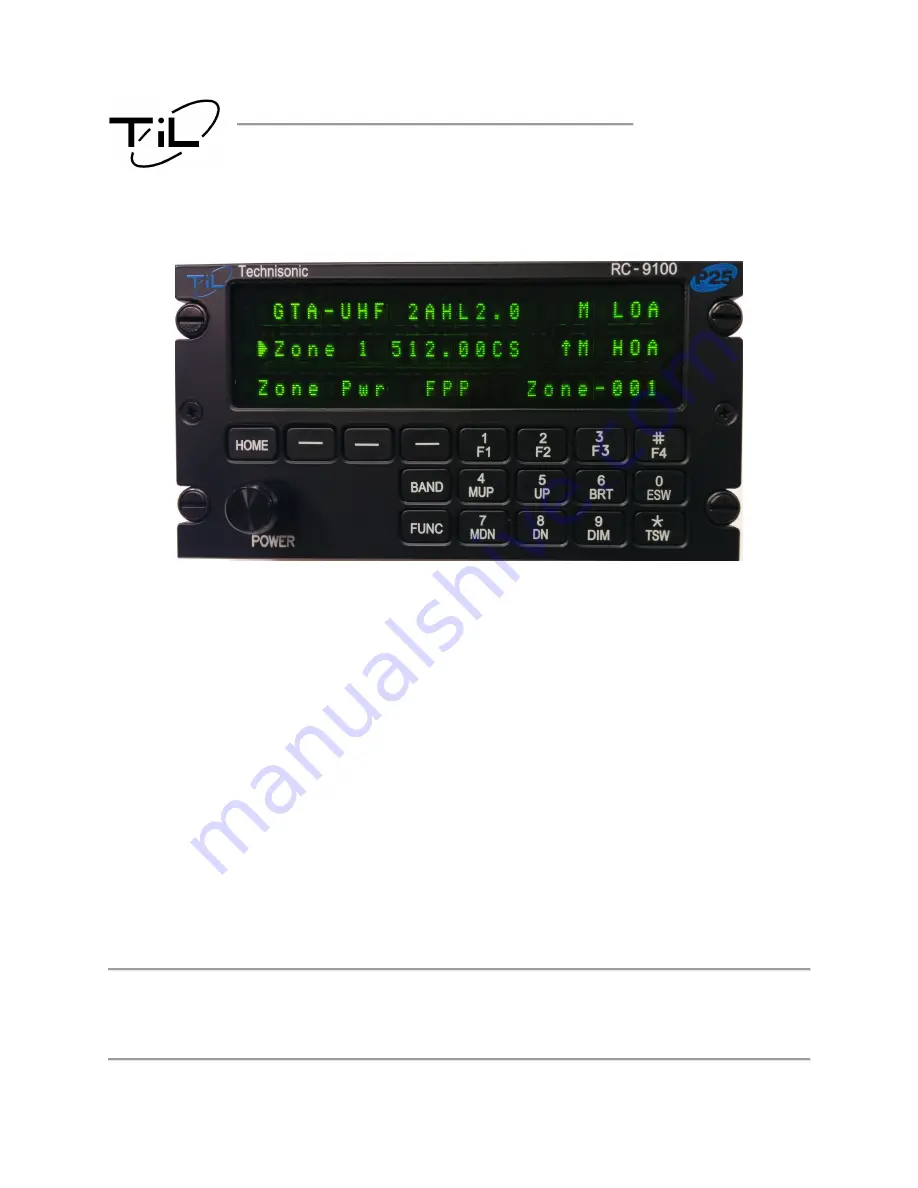 TIL RC-9100 Installation Instructions Manual Download Page 1