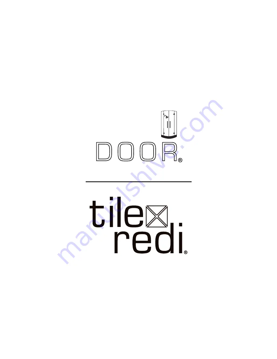 Tile Redi redi DOOR 5400 Series Скачать руководство пользователя страница 9