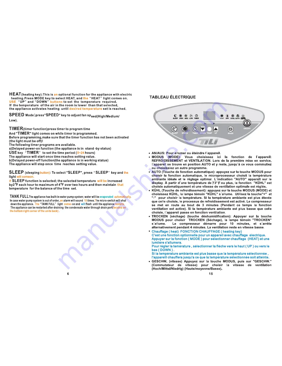 Tili TMH11VR Instruction And Operation Manual Download Page 8