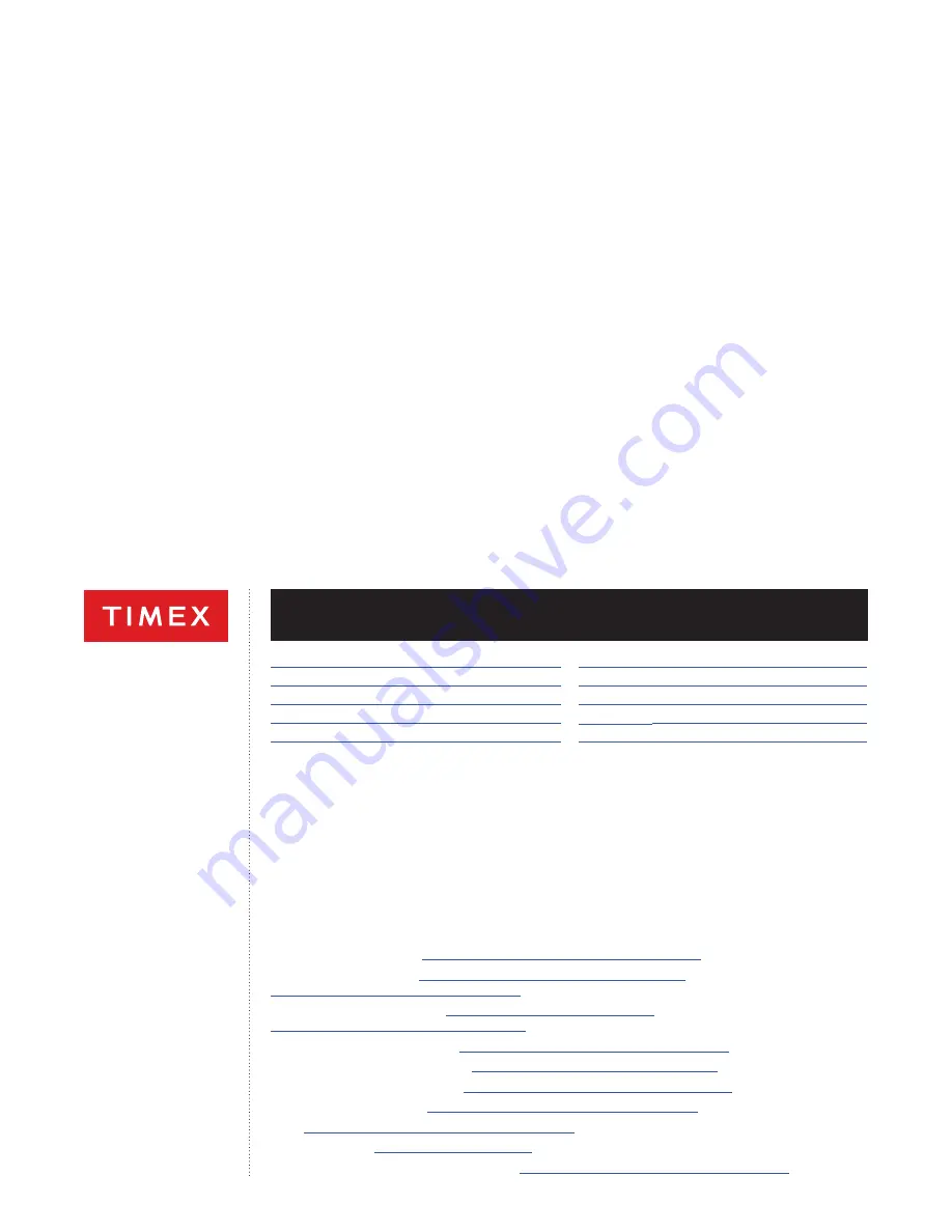 Timex M03K COMMAND URBAN Series User Manual Download Page 1