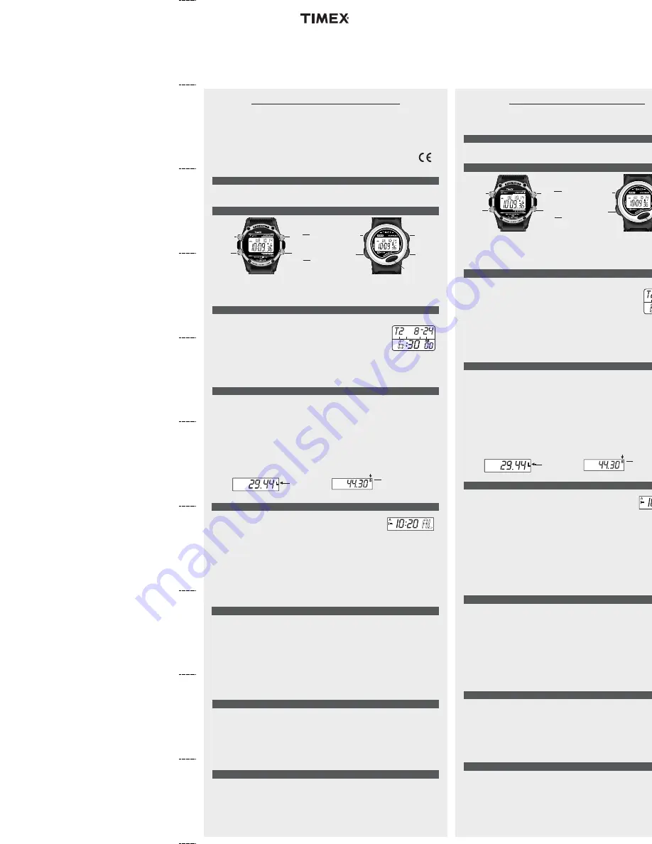 Timex W-3 Watch Download Page 1