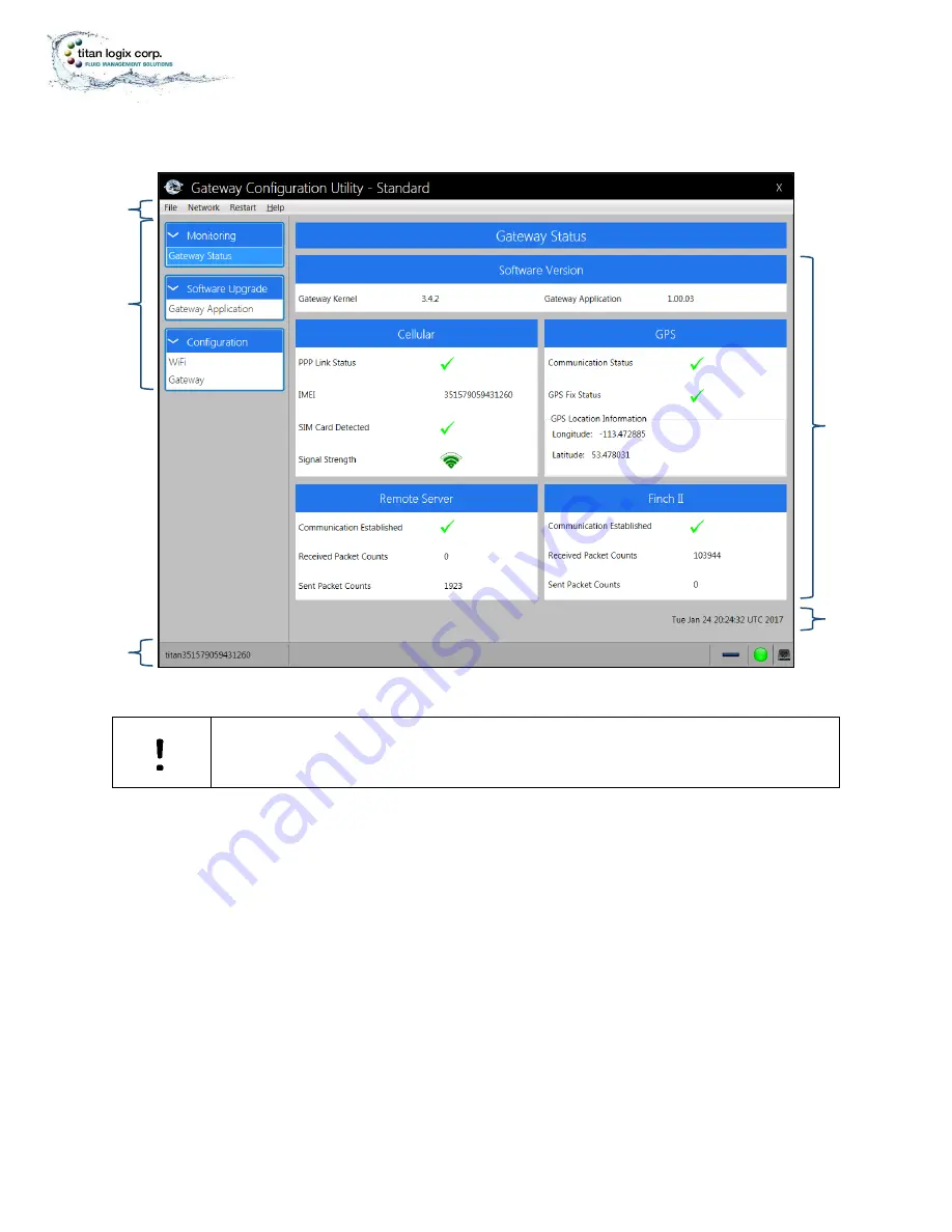 Titan Logix CTX-TDS-100 Configuration Utility Manual Download Page 15