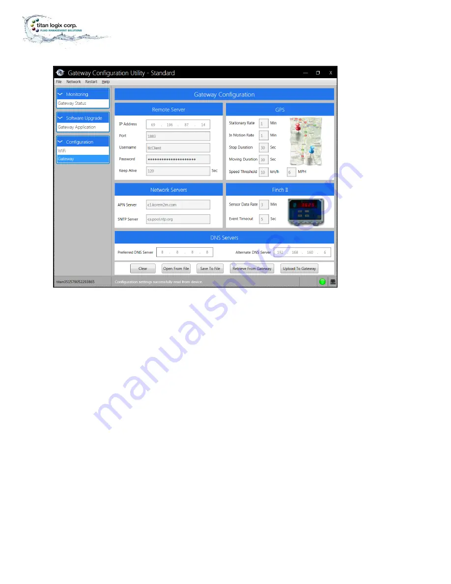 Titan Logix CTX-TDS-100 Configuration Utility Manual Download Page 30