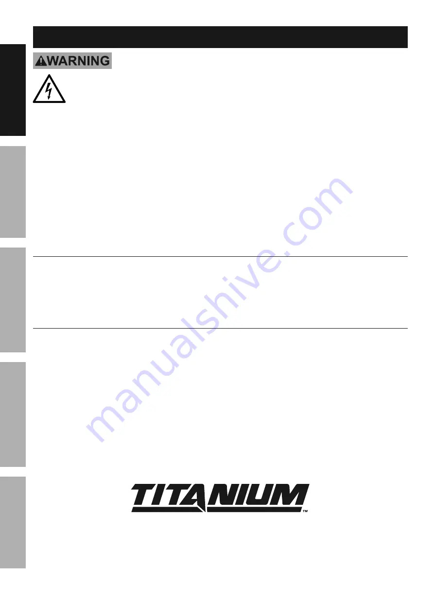 Titanium MIG 140 Owner'S Manual & Safety Instructions Download Page 6