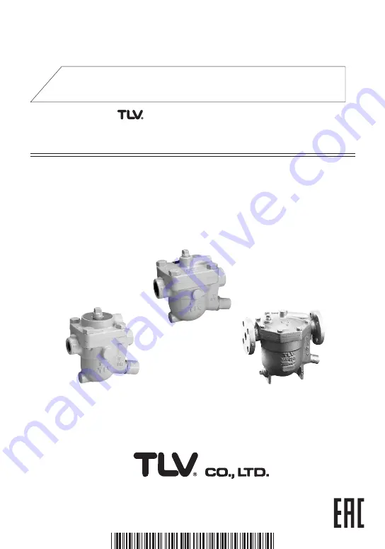 TLV JA Series Instruction Manual Download Page 1