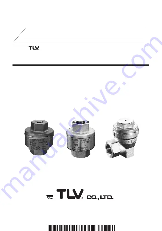 TLV LA Series Instruction Manual Download Page 1