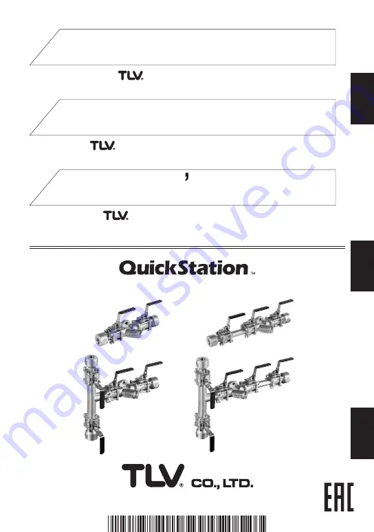 TLV QS10 Series Instruction Manual Download Page 1