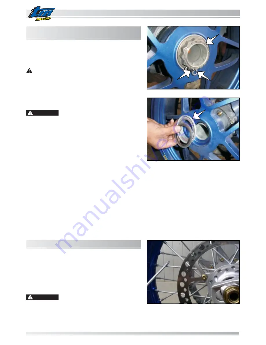 TM RACING 4 Stroke 2009 User And Maintenance Manual Download Page 50