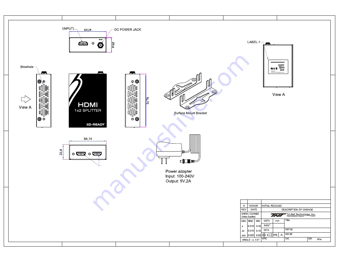 TNT R014-SPL-102 Quick Start Manual Download Page 1