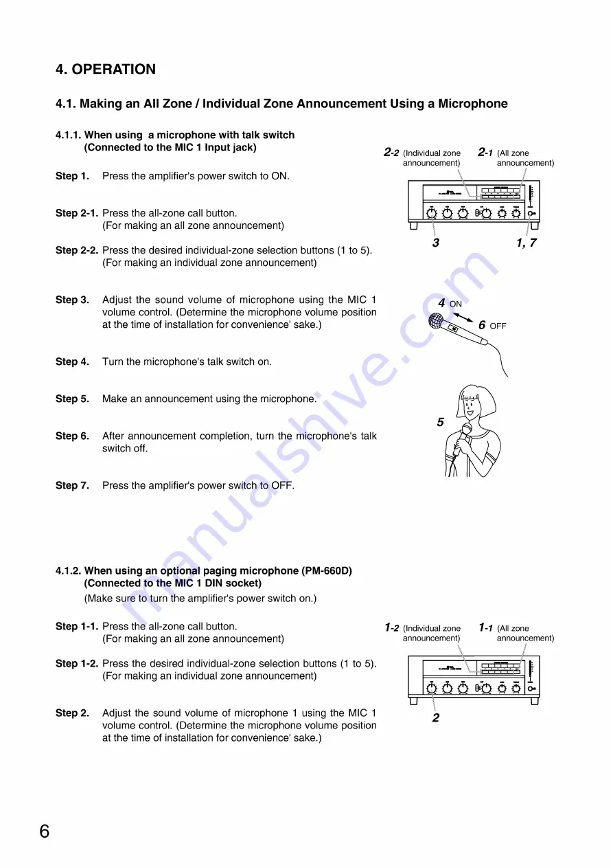 Toa A-1503 Operating Instructions Manual Download Page 6