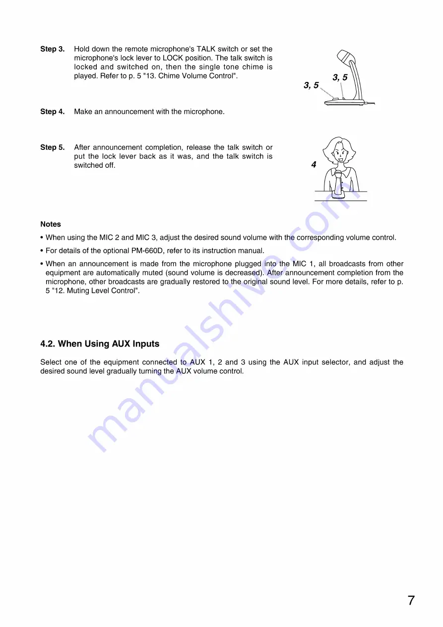 Toa A-1503 Operating Instructions Manual Download Page 7