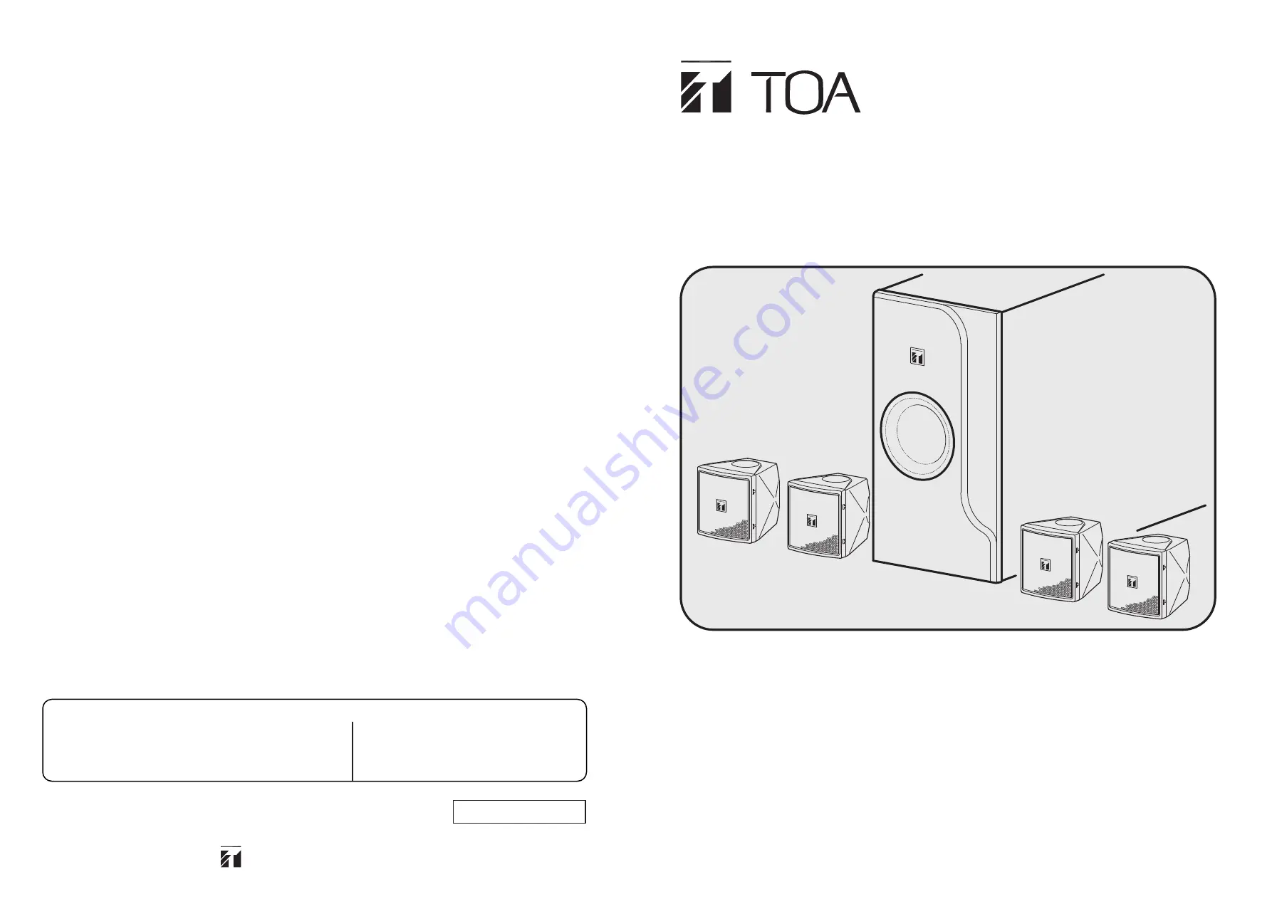 Toa BS-301B AS Скачать руководство пользователя страница 1