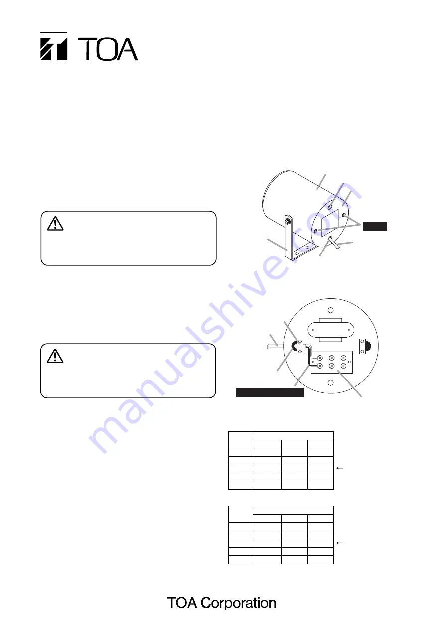 Toa PJ-100W Instruction Manual Download Page 1