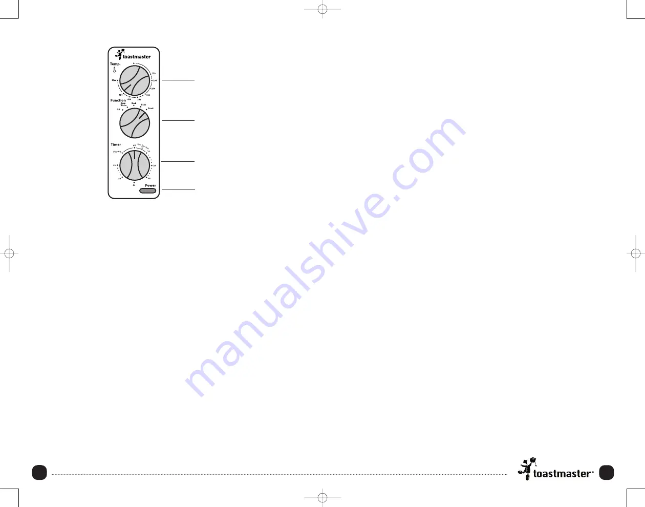 Toastmaster TOV625 Use And Care Manual Download Page 9