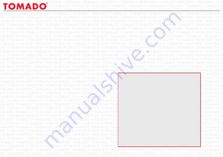 tomado TM-6660 Instruction Manual Download Page 14