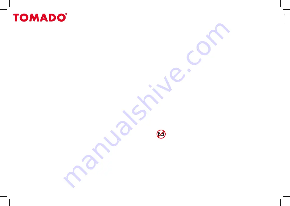 tomado TM-7503 Instruction Manual Download Page 12