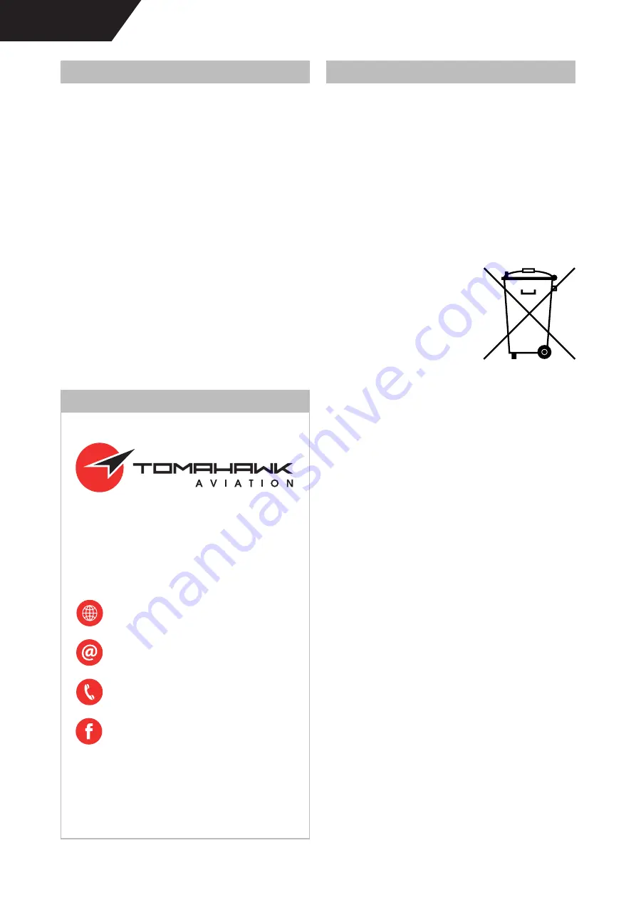 Tomahawk 22001 Instruction Manual Download Page 2