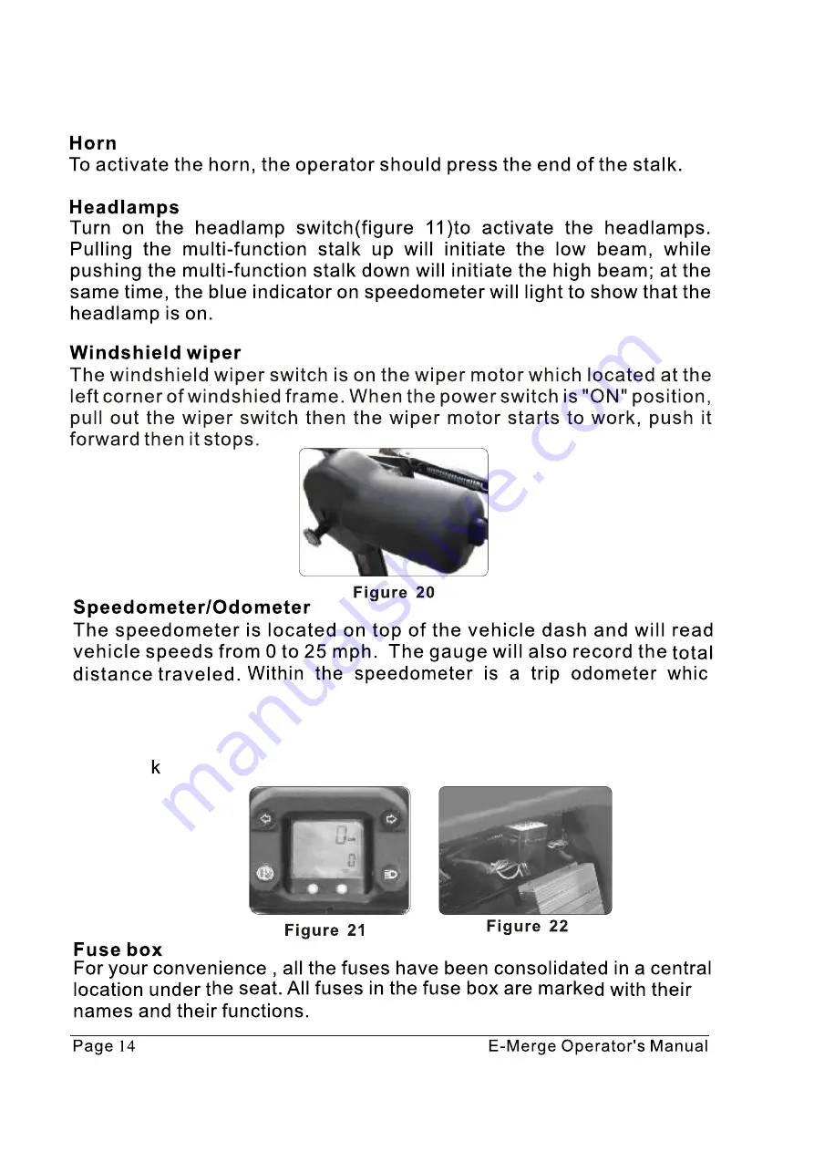 Tomberlin E-MERGE Operator'S Manual Download Page 16