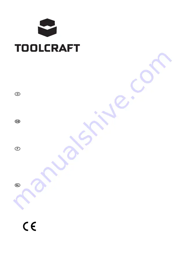 TOOLCRAFT 1499514 Operating Instructions Manual Download Page 1