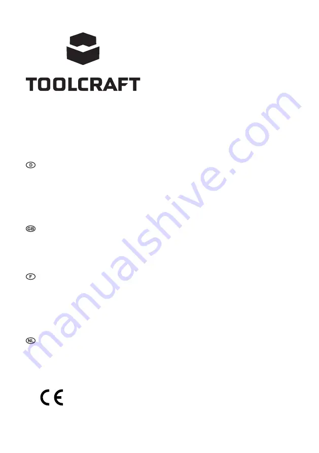 TOOLCRAFT 1661808 Operating Instructions Manual Download Page 1