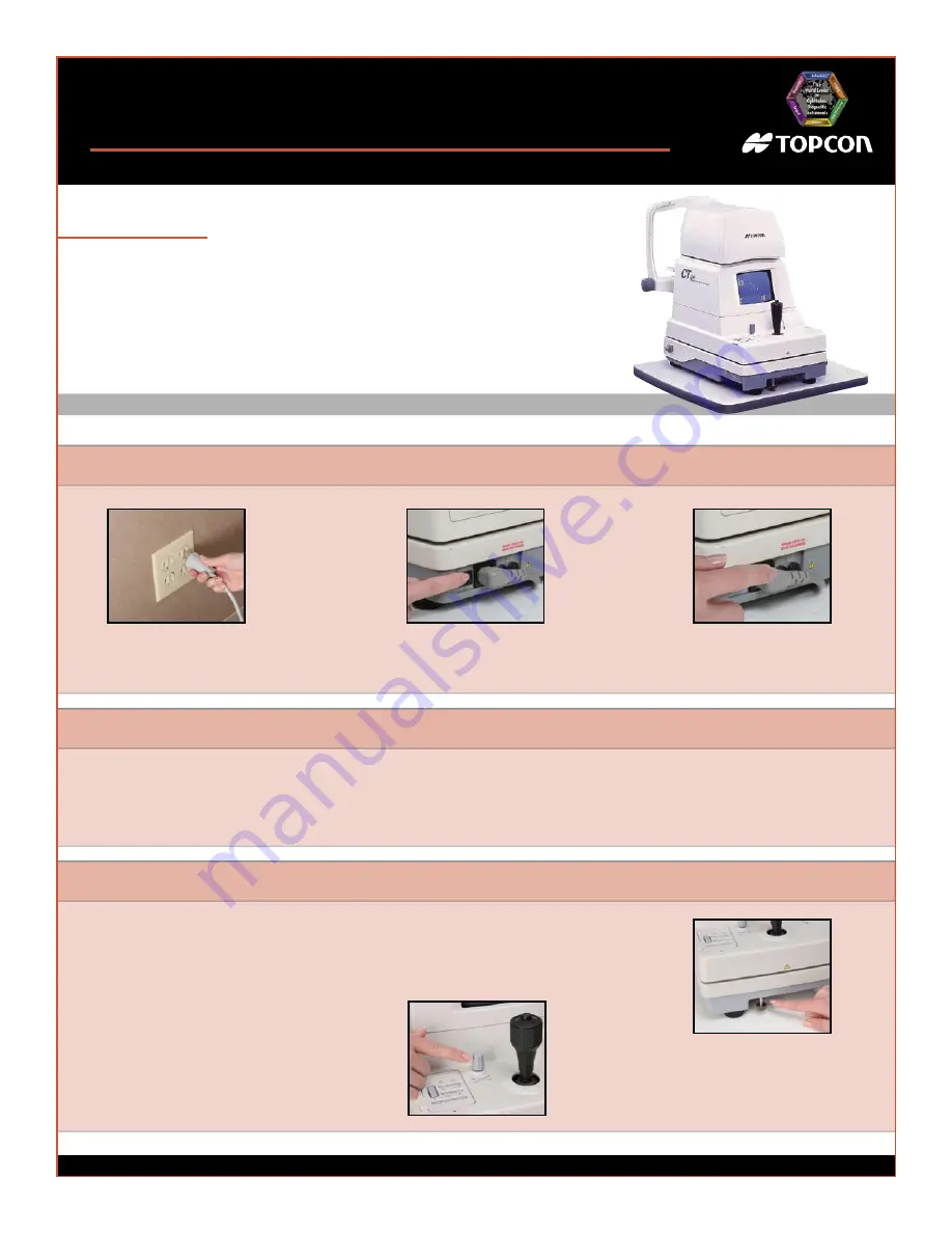 Topcon CT-80 Troubleshooting Manual Download Page 1