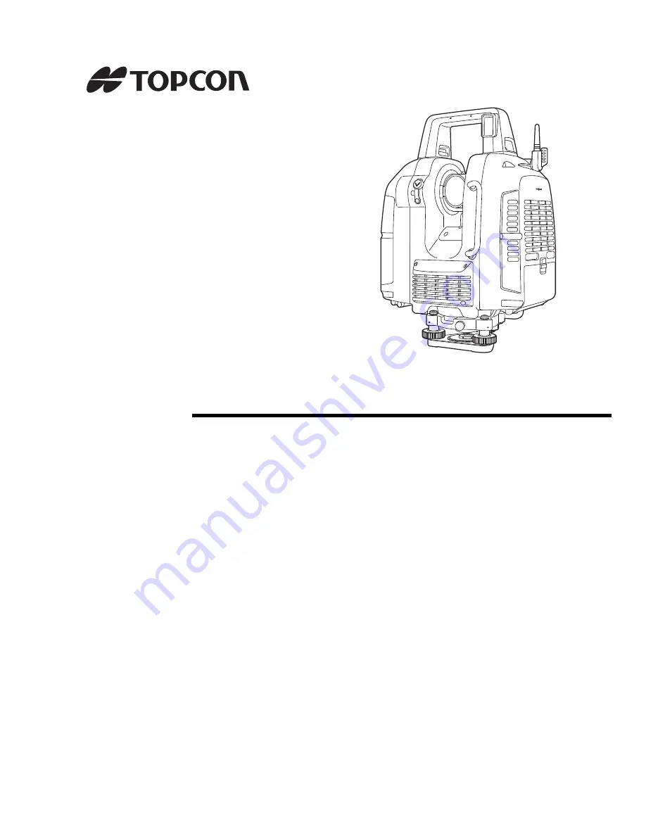 Topcon GLS -2000 Series Instruction Manual Download Page 1