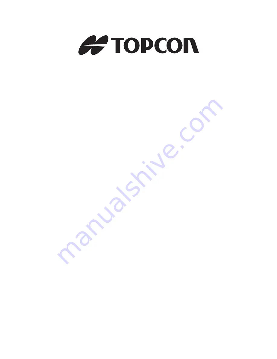 Topcon SRL-35 Operator'S Manual Download Page 3