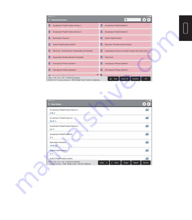 Topdon Phoenix Plus User Manual Download Page 72