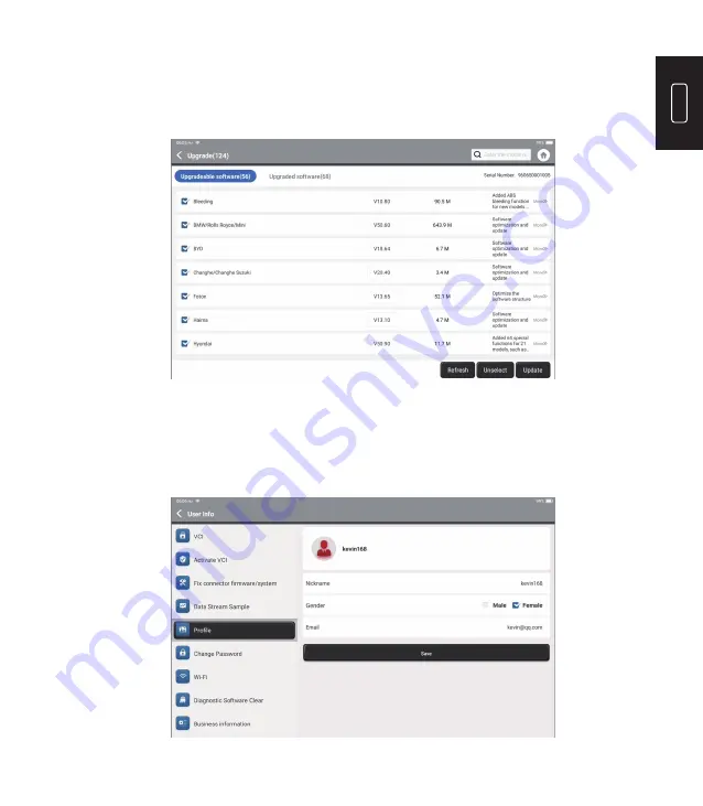 Topdon Phoenix Plus User Manual Download Page 182