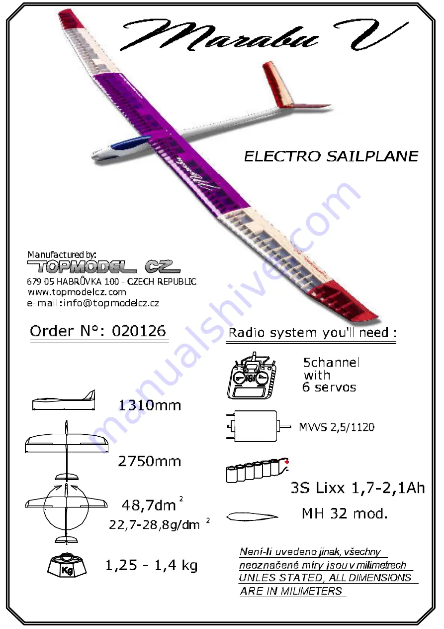 Topmodel CZ 020126 Manual Download Page 1