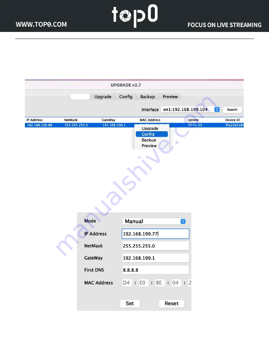 topo T7E Series User Manual Download Page 20