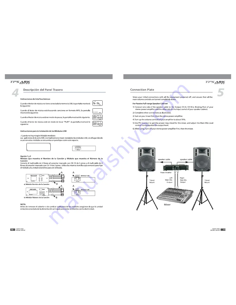 Topp Music Gear TPS ARK 10 User Manual Download Page 11