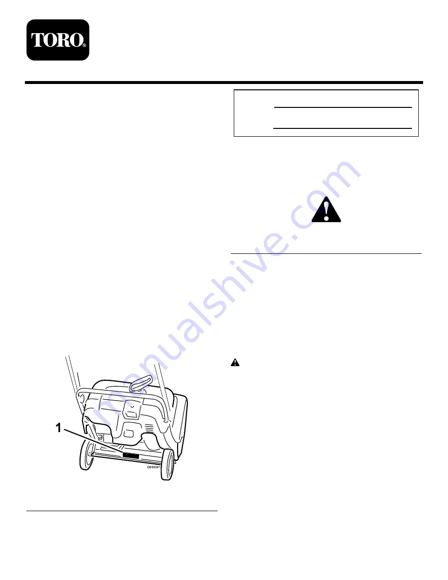 Toro 38451 Скачать руководство пользователя страница 1