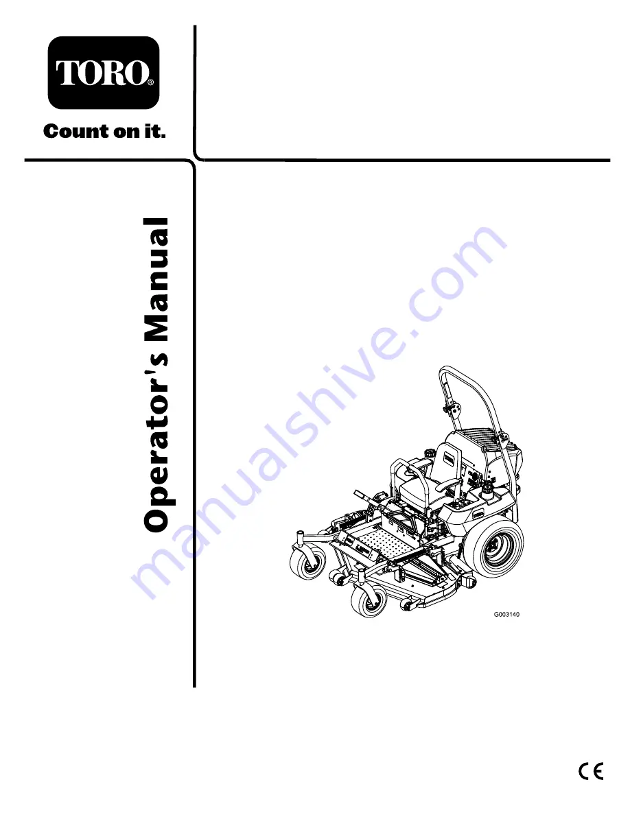 Toro 74280TE Operator'S Manual Download Page 1