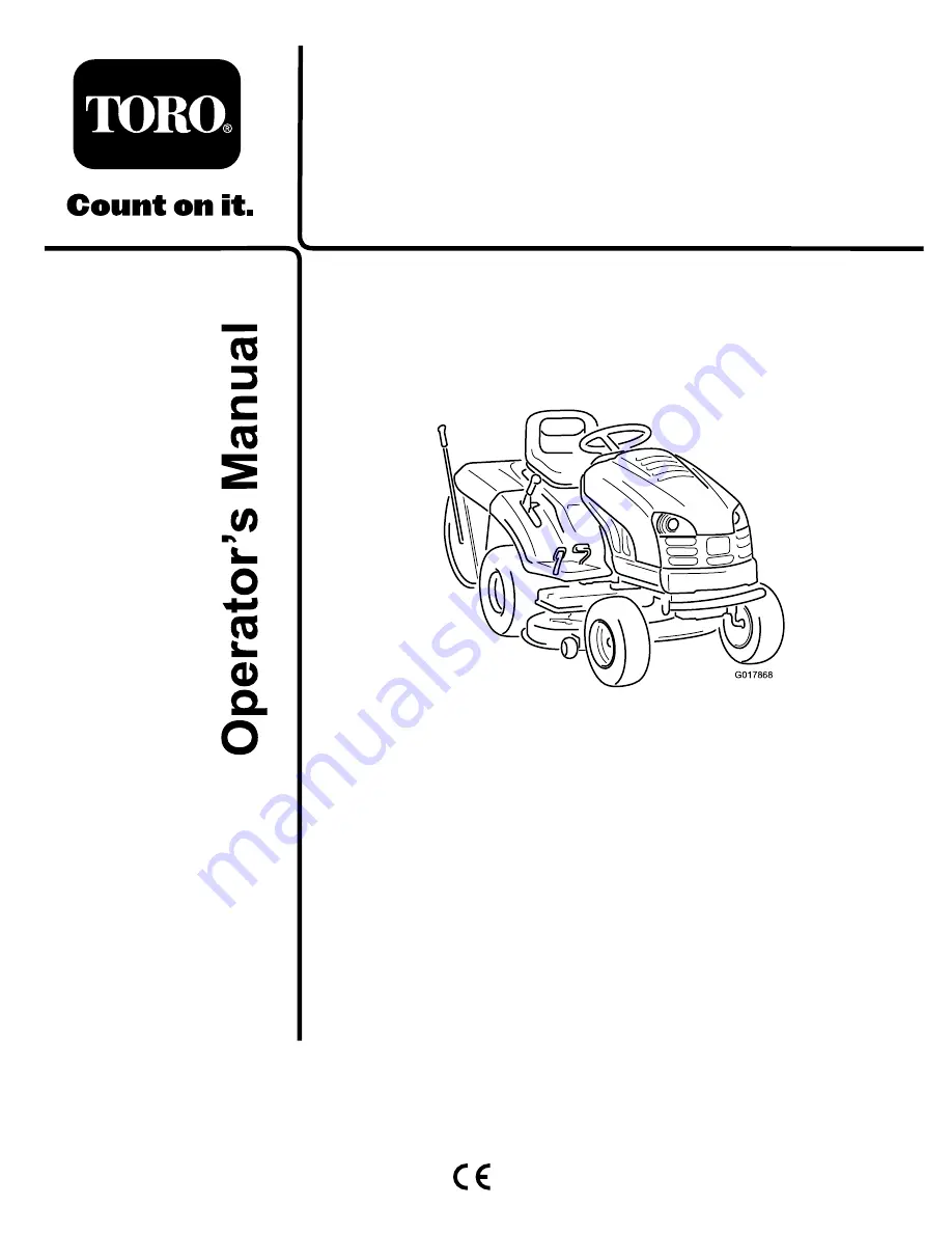 Toro 74596 Operator'S Manual Download Page 1