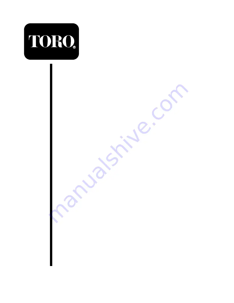 Toro 78448 Operator'S Manual Download Page 1