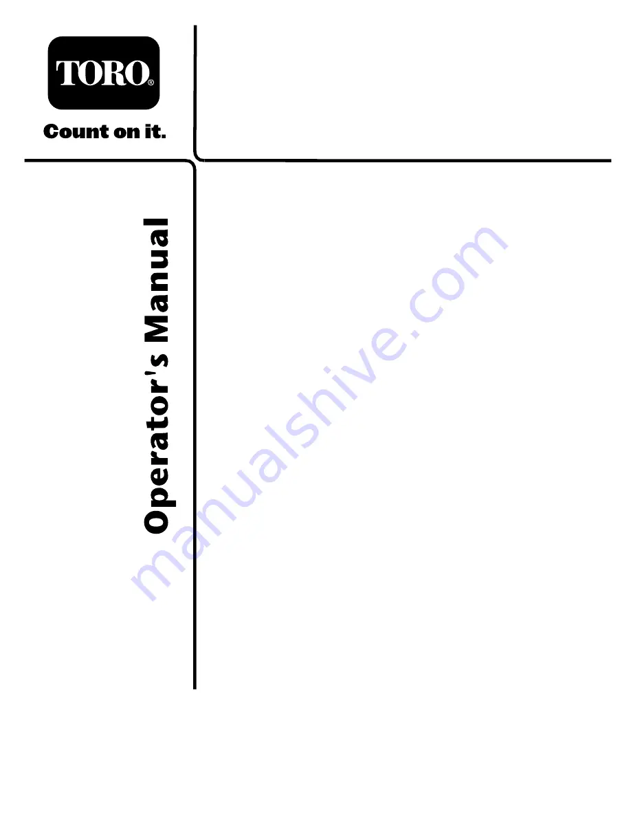 Toro 79155 Operator'S Manual Download Page 1