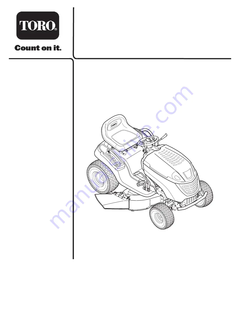 Toro LX465 Скачать руководство пользователя страница 1