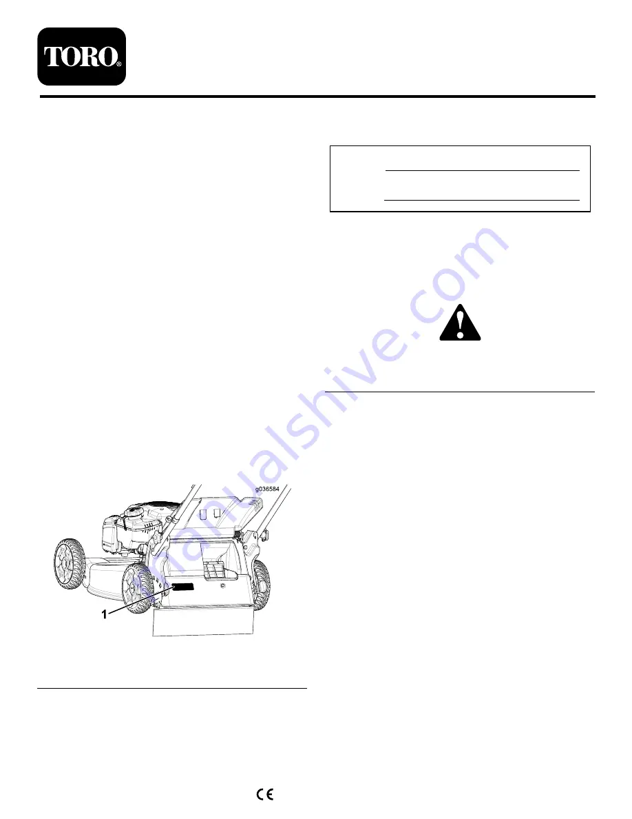 Toro Recycler 20958 Operator'S Manual Download Page 25