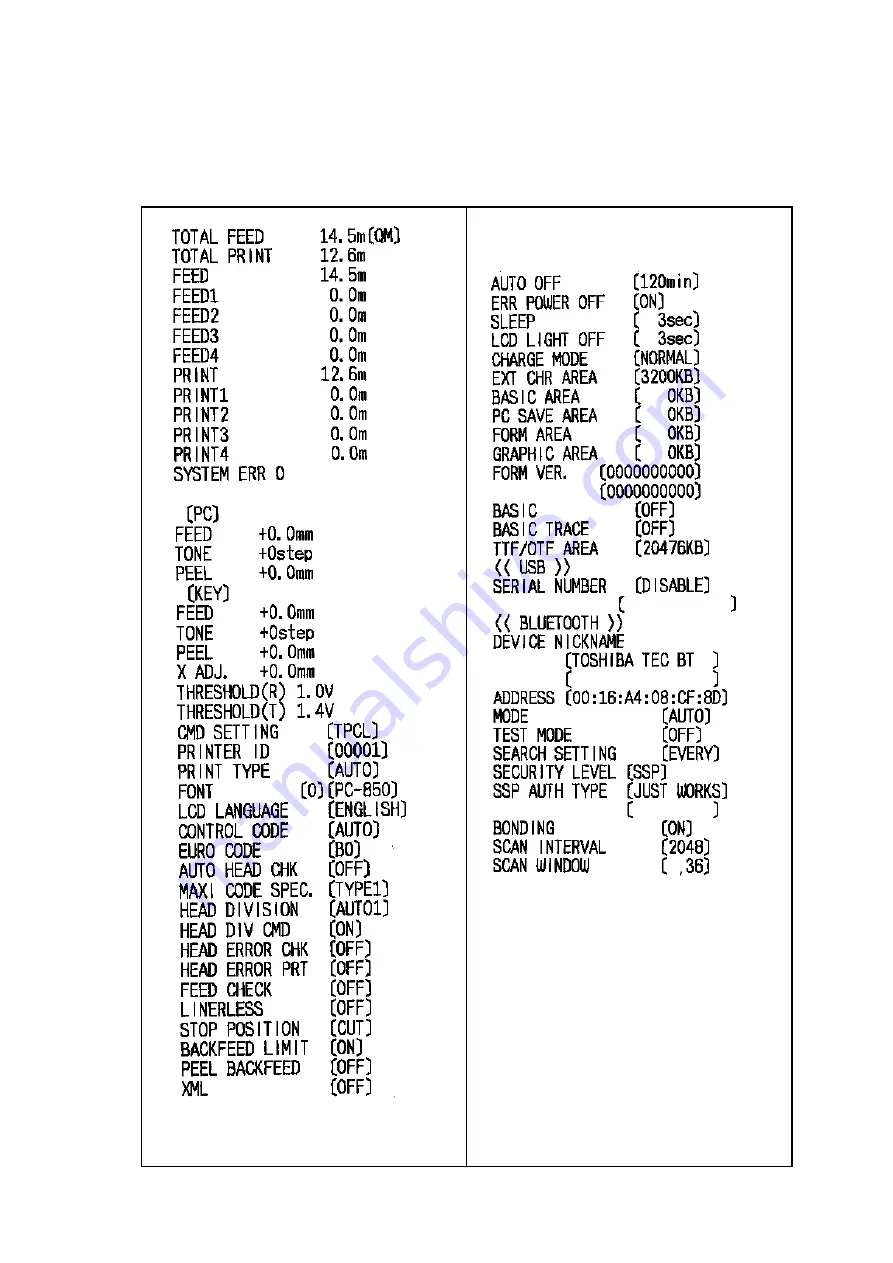 TOSHIBA TEC Corporation B-FP Series Manual Download Page 45