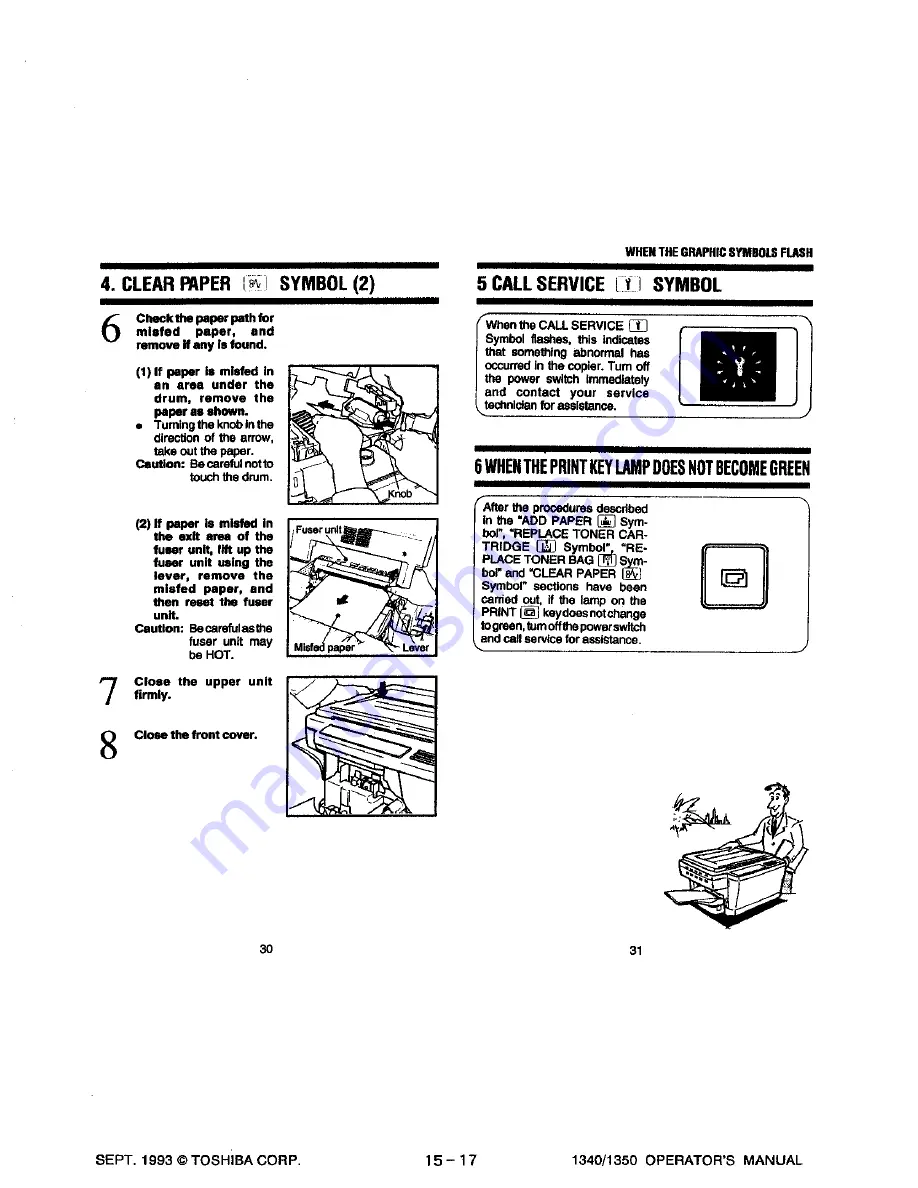 Toshiba 1340 Operator'S Manual Download Page 17