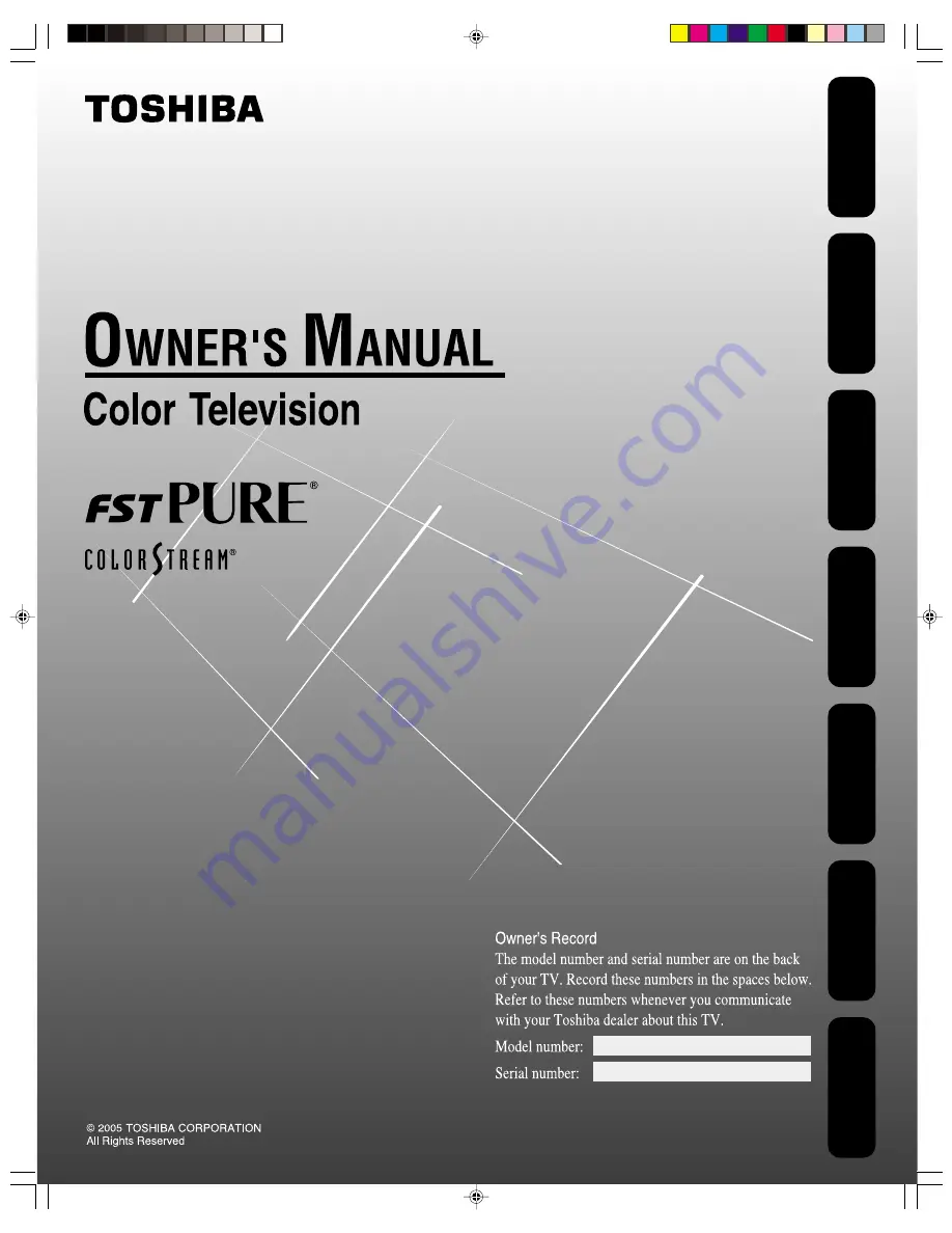 Toshiba 14AF45 Owner'S Manual Download Page 1