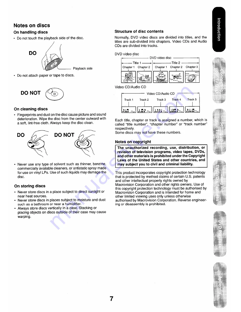 Toshiba 17HLV85 Owner'S Manual Download Page 7