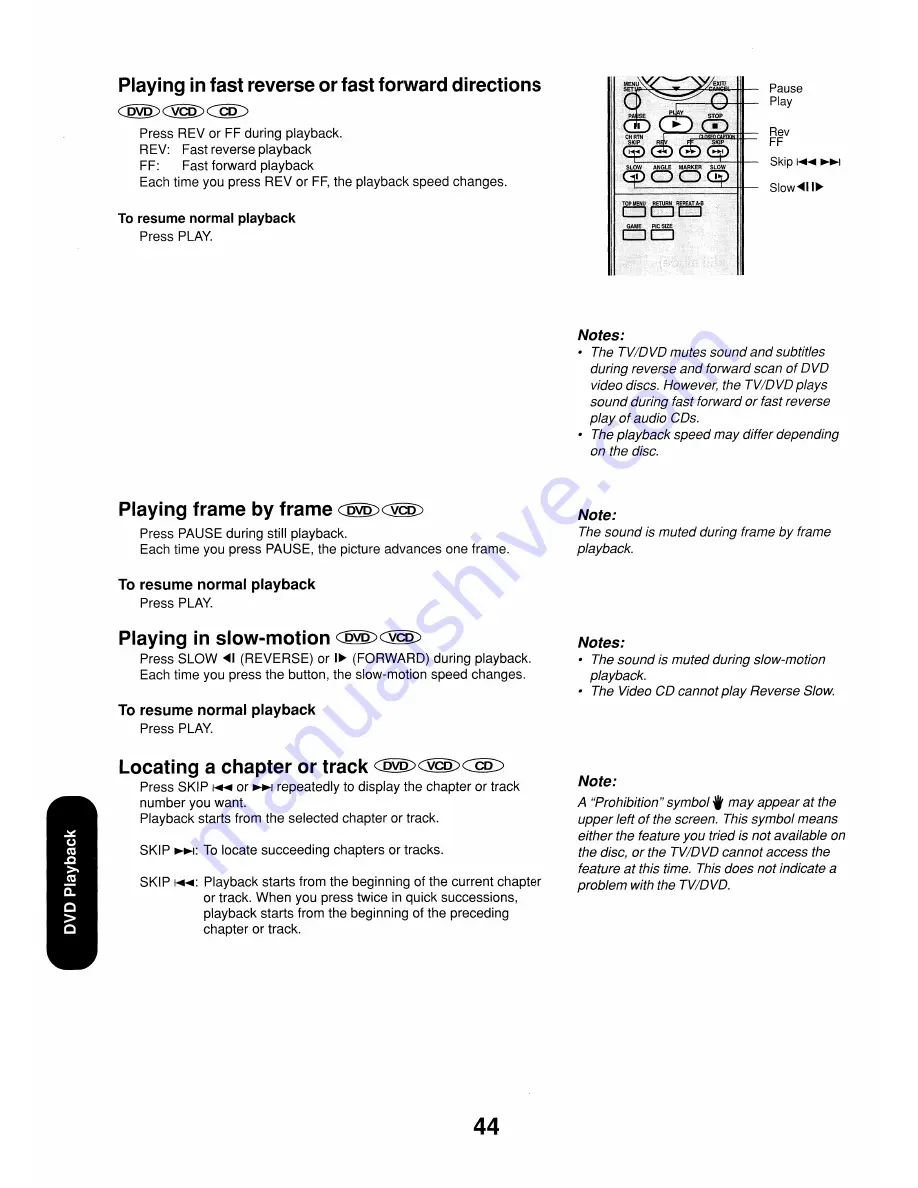 Toshiba 17HLV85 Скачать руководство пользователя страница 44