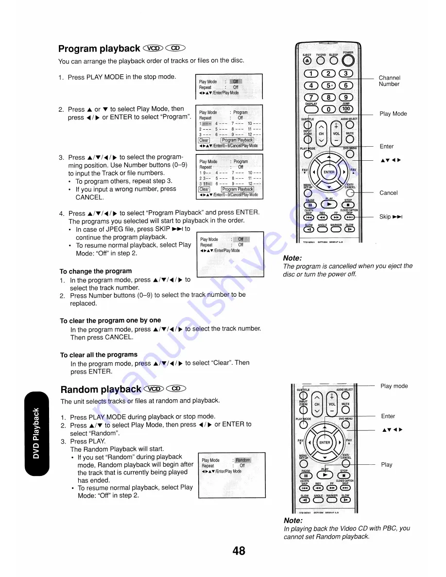 Toshiba 17HLV85 Owner'S Manual Download Page 48