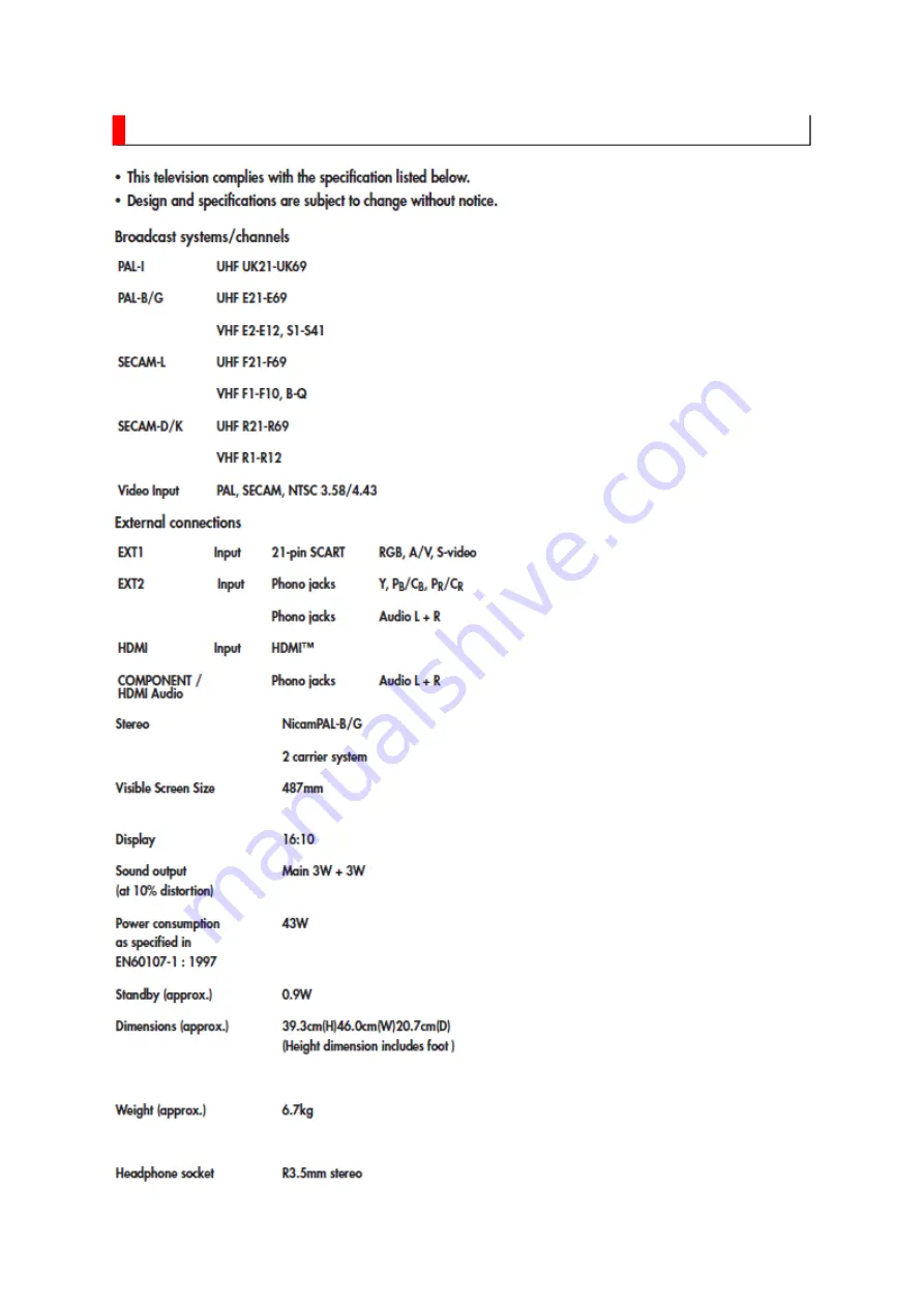 Toshiba 19AV500P Service Manual Download Page 22